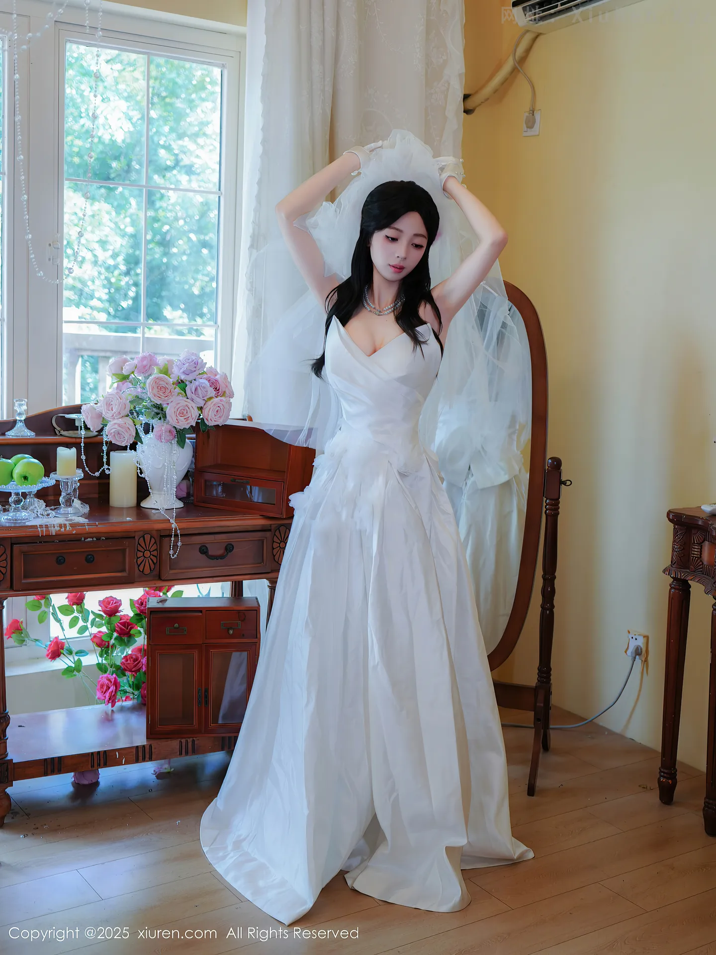 图片[6]-[XiuRen秀人网] VOL.10769 新人模特朱朱molly性感白色婚纱配白色丝袜秀凹凸身材诱惑写真54P-秀人网官方网站